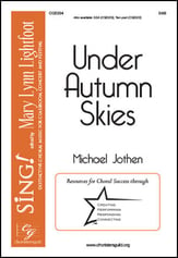 Under Autumn Skies SAB choral sheet music cover